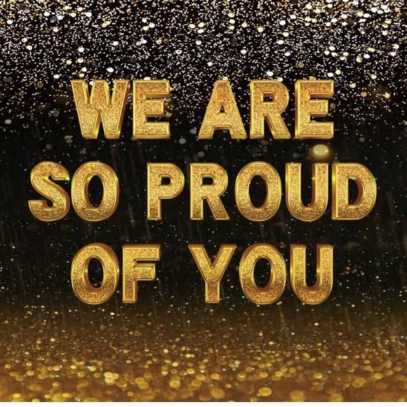 Graduation Backdrop 10x8ft Fabric We are So Proud of You - Picture 3 of 3